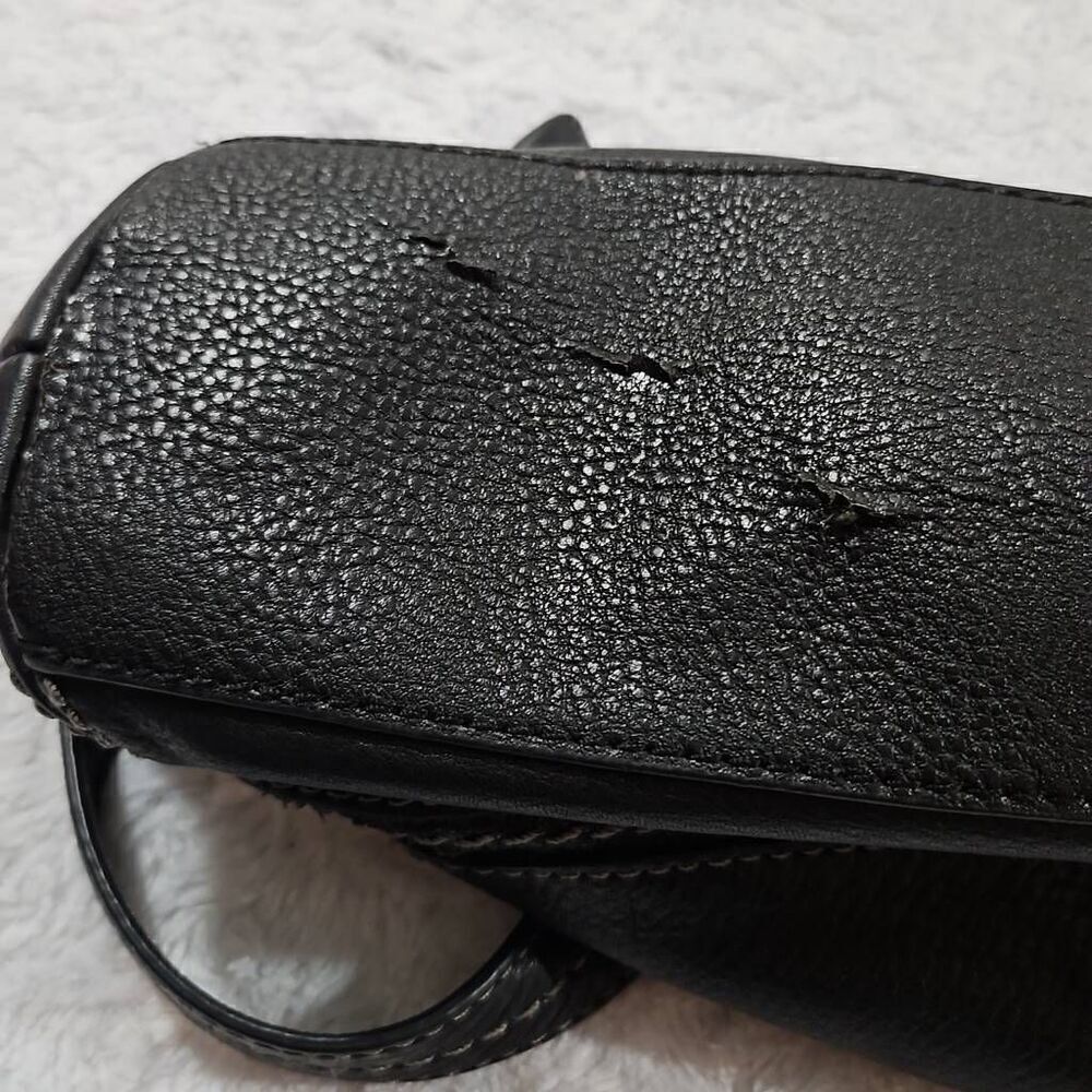 The Sak ‘Kendra’ Black Leather Soft Hobo Shoulder Bag Vegan Leather - Picture 13 of 14